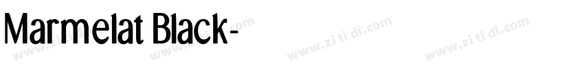 Marmelat Black字体转换